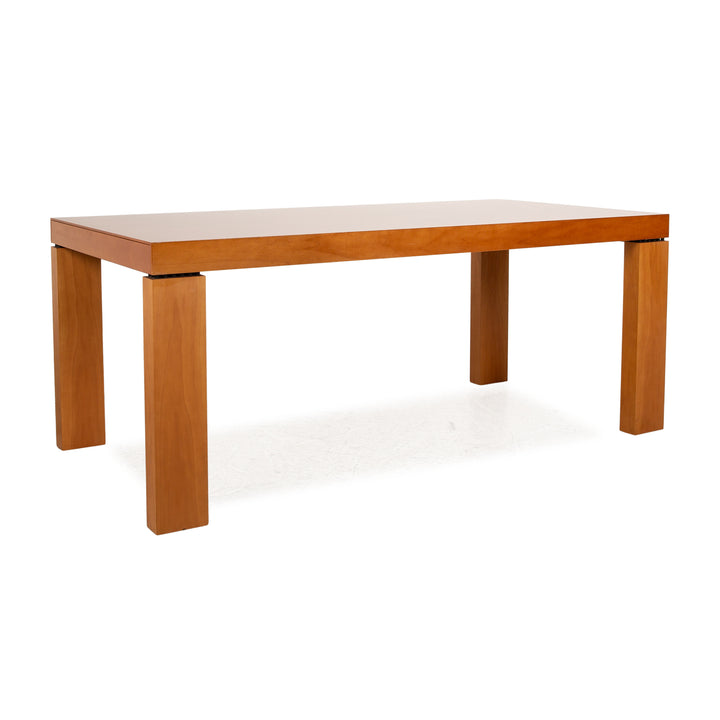 Molteni Globo wooden dining table brown cherry