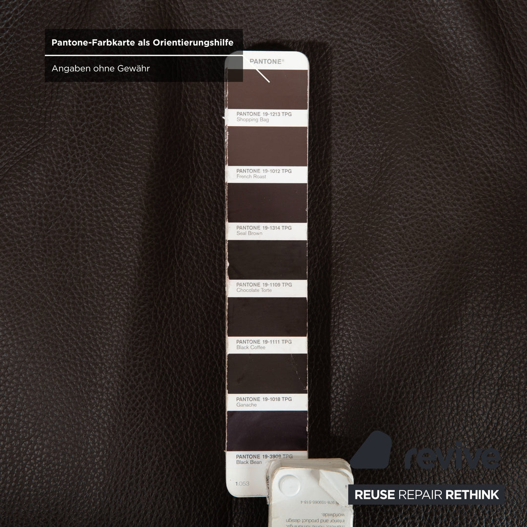 Molteni Hi-Cove Leder 2x Sessel Braun manuelle Drehfunktion