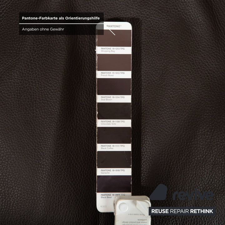 Molteni Hi-Cove Leder 2x Sessel Braun manuelle Drehfunktion