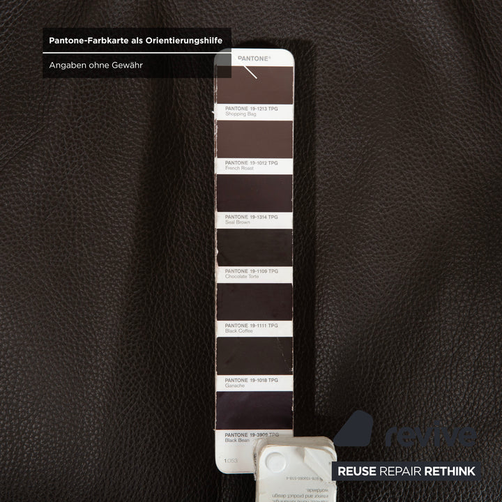 Molteni Hi-Cove Leder Sessel Braun manuelle Drehfunktion