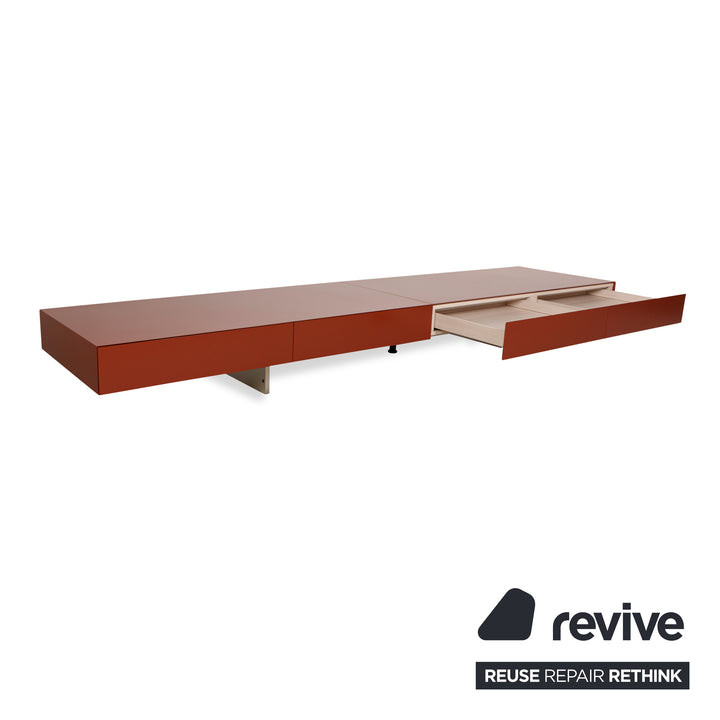 Molteni Pass Holz Sideboard Rot Lowboard Schubladen