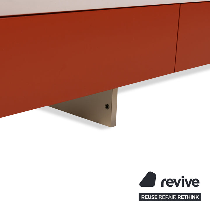 Molteni Pass Holz Sideboard Rot Lowboard Schubladen