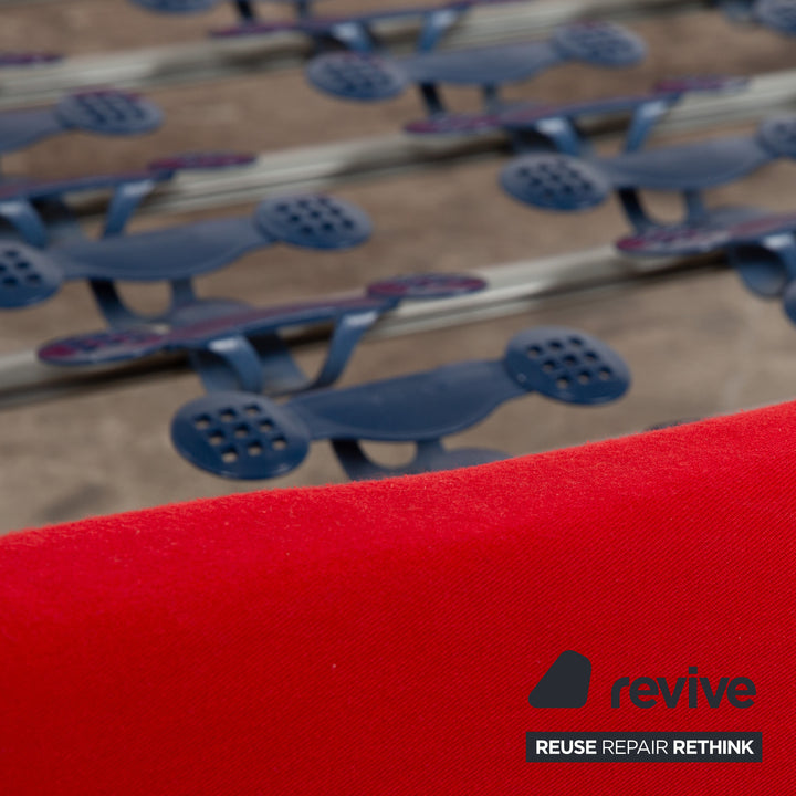 Molteni Stoff Bett Rot 180x200