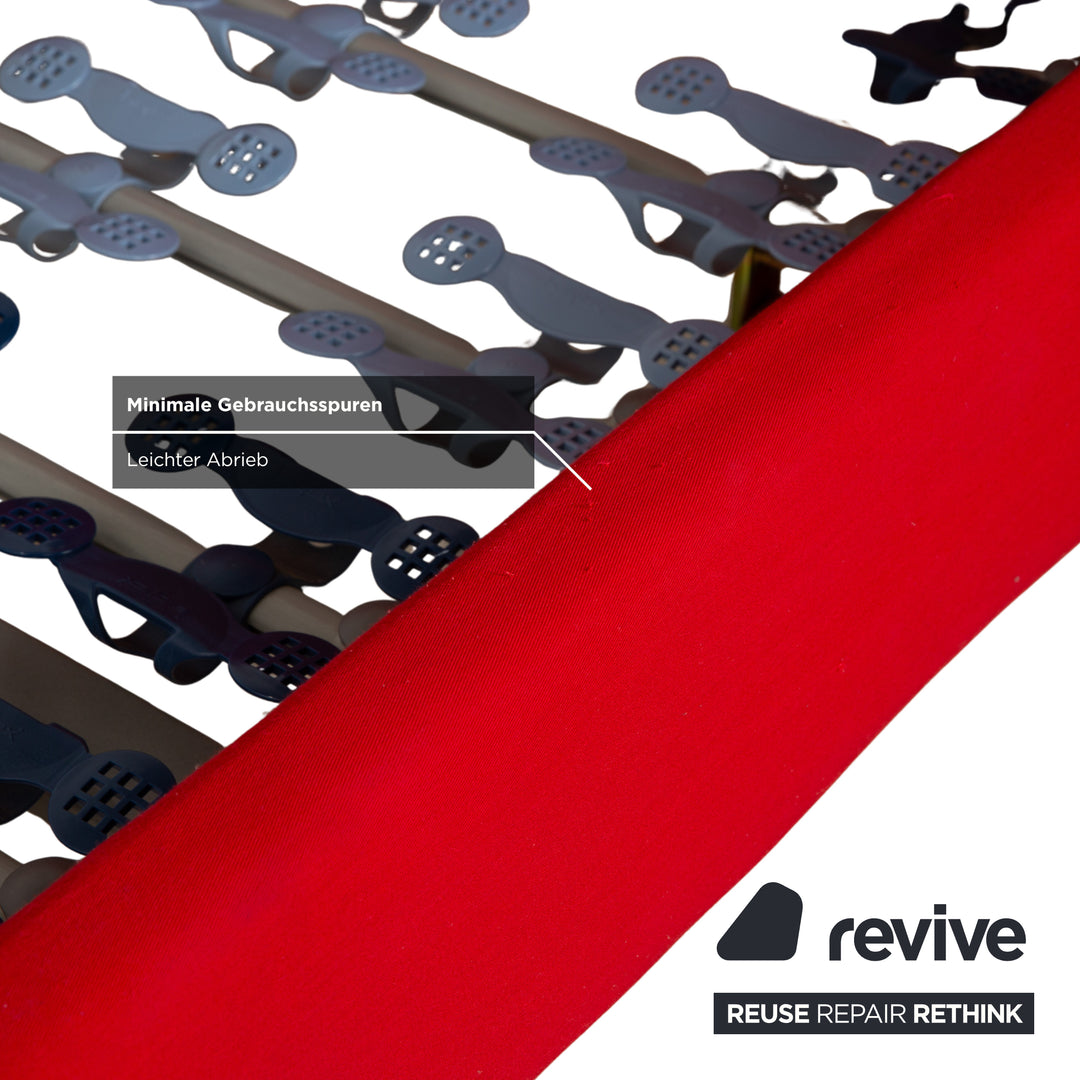 Molteni Stoff Bett Rot 180x200