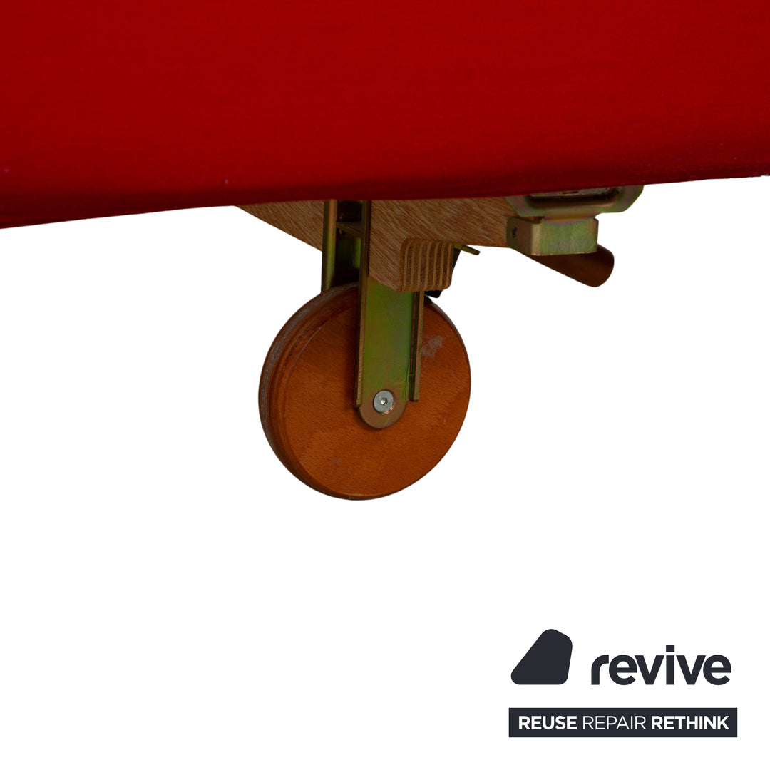 Molteni Stoff Bett Rot 180x200