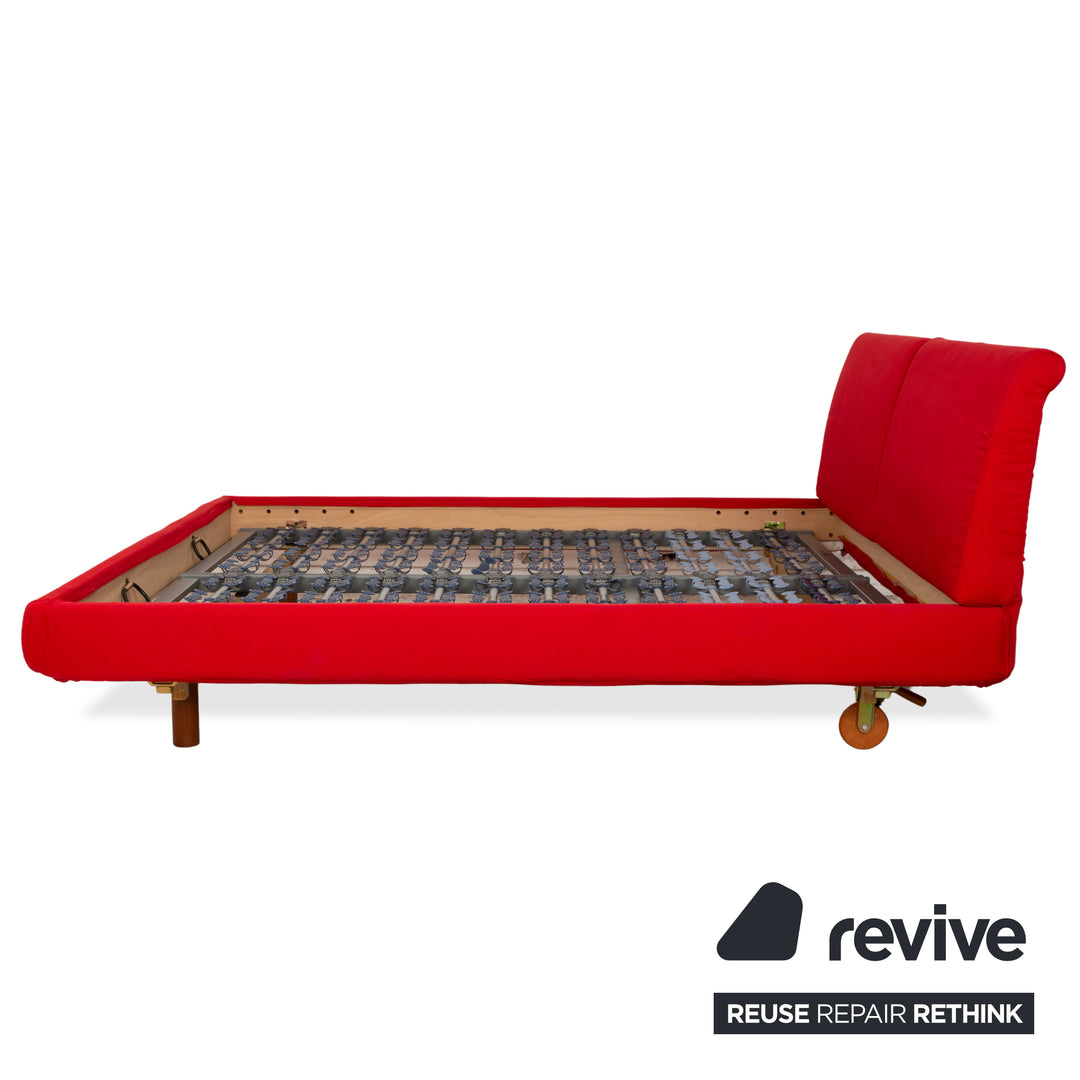 Molteni Stoff Bett Rot 180x200