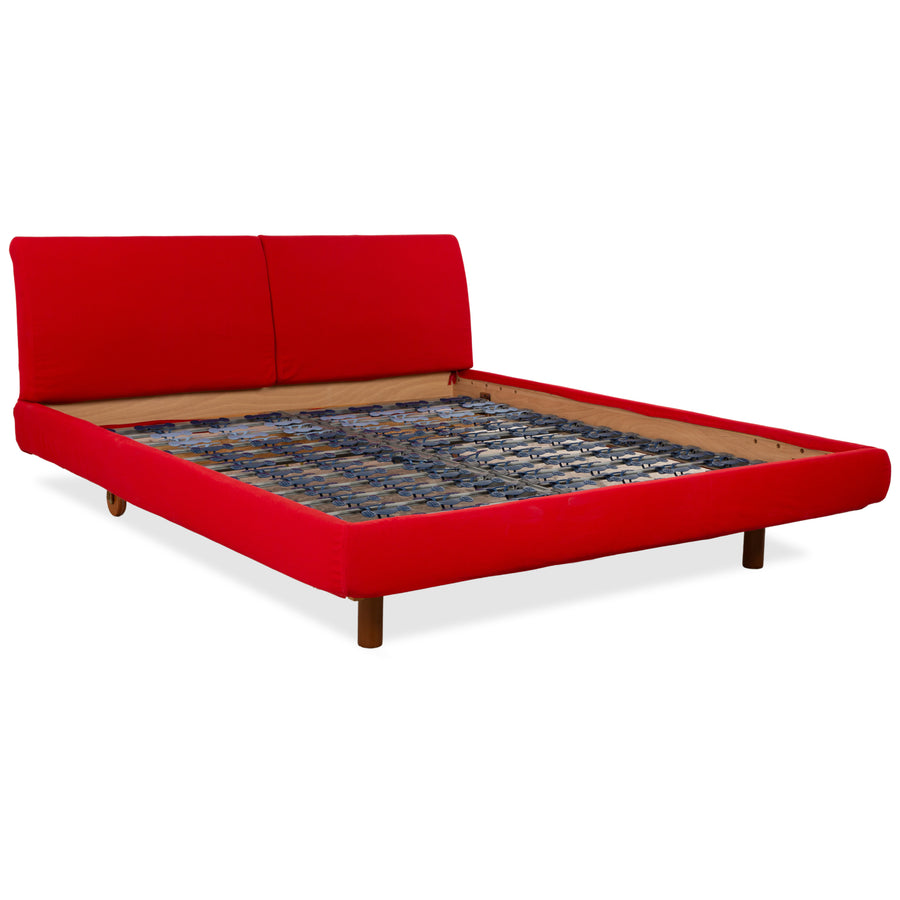 Molteni Stoff Bett Rot 180x200