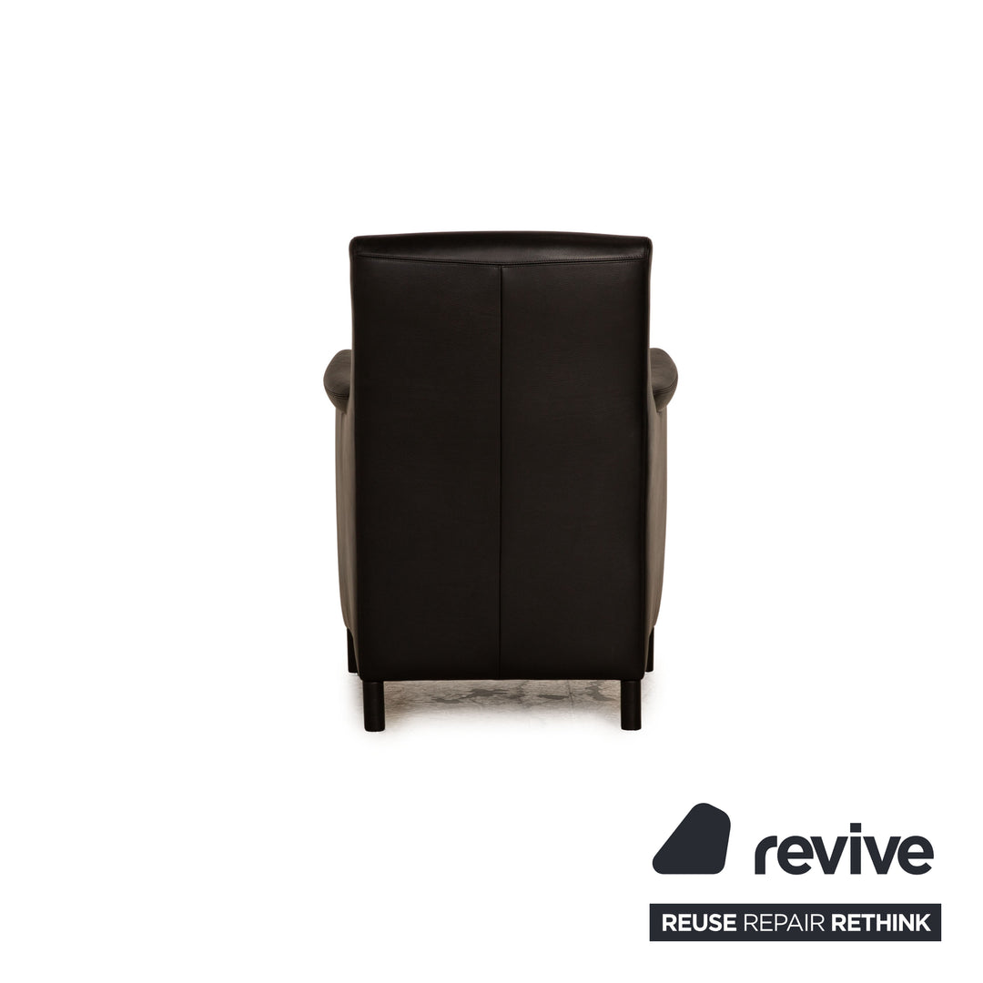 Mondo leather armchair set black stool TV armchair high-back