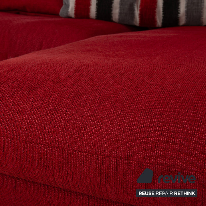 Mondo Loredo Stoff Ecksofa Rot manuelle Funktion Sofa Couch