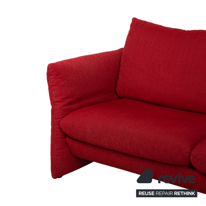 Mondo Loredo Fabric Corner Sofa Red manual function Sofa Couch