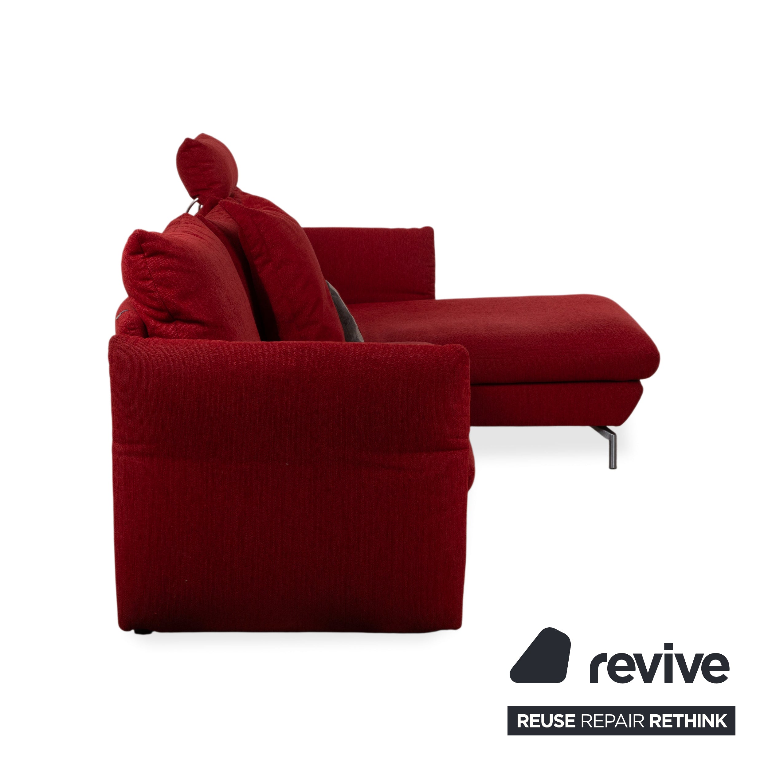 Mondo Loredo Stoff Ecksofa Rot manuelle Funktion Sofa Couch