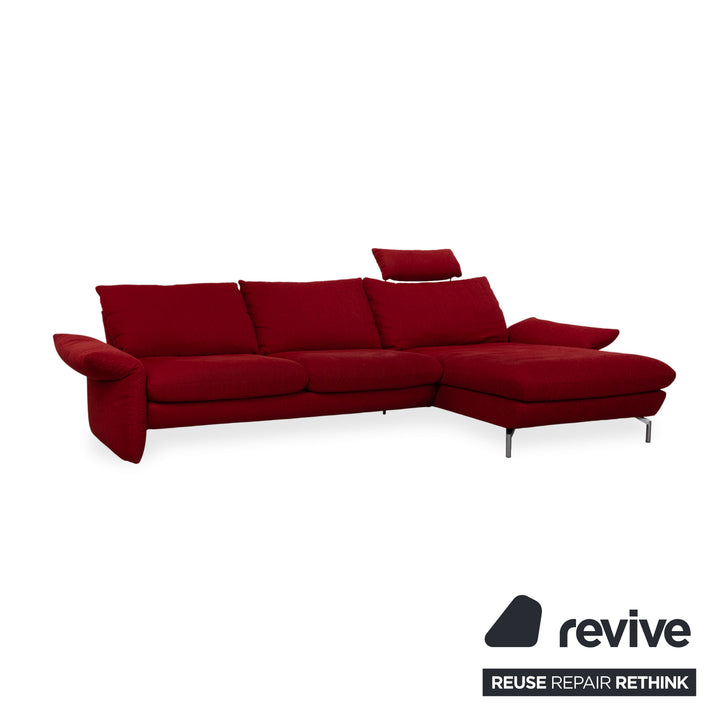 Mondo Loredo Stoff Ecksofa Rot manuelle Funktion Sofa Couch