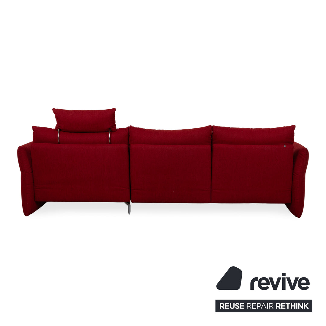 Mondo Loredo Stoff Ecksofa Rot manuelle Funktion Sofa Couch
