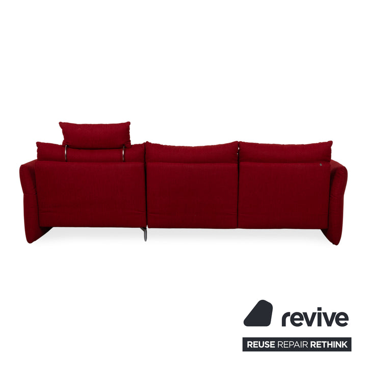 Mondo Loredo Fabric Corner Sofa Red manual function Sofa Couch
