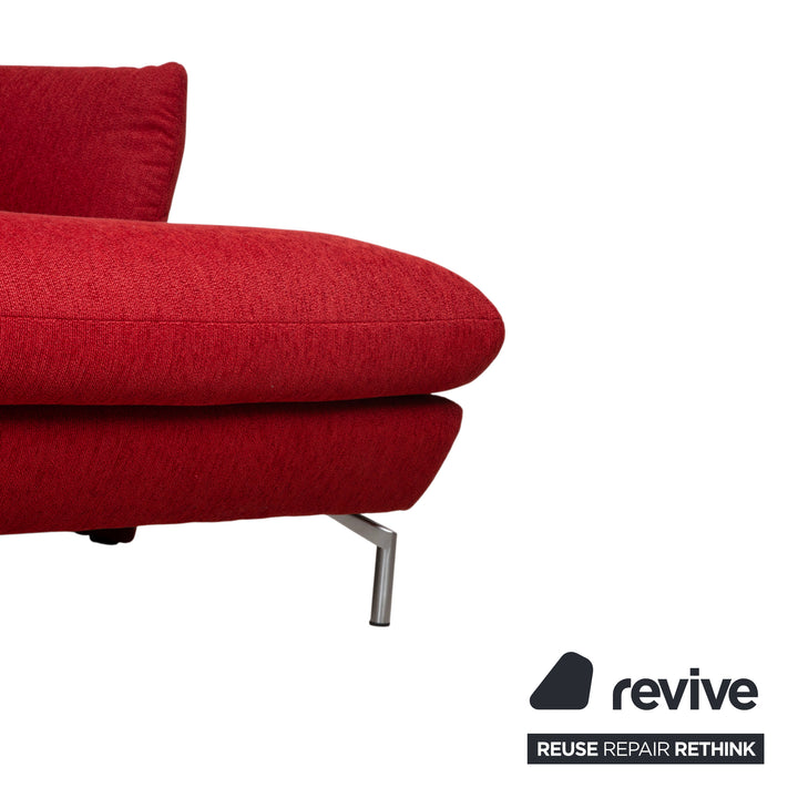 Mondo Loredo Stoff Ecksofa Rot manuelle Funktion Sofa Couch