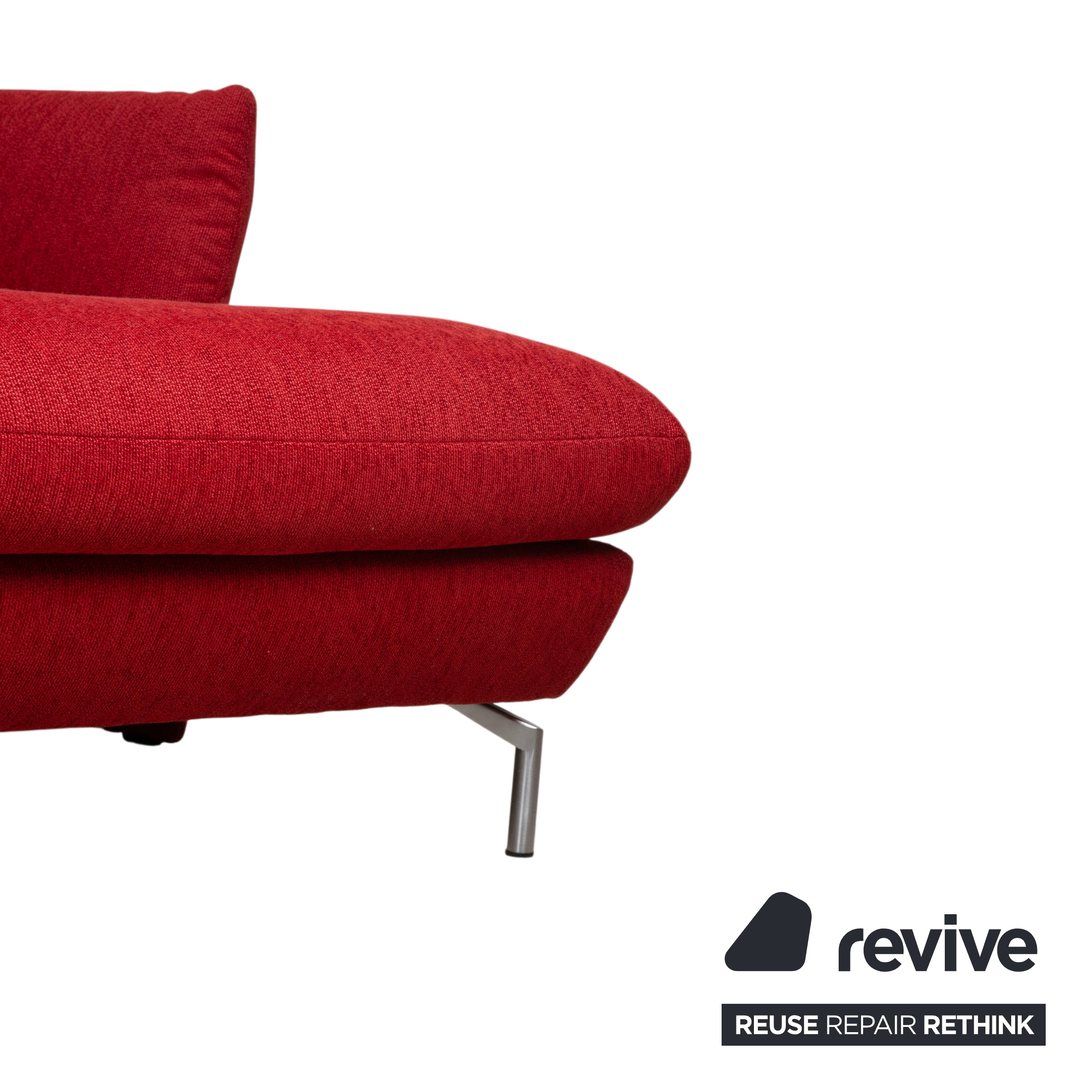 Mondo Loredo Stoff Ecksofa Rot manuelle Funktion Sofa Couch