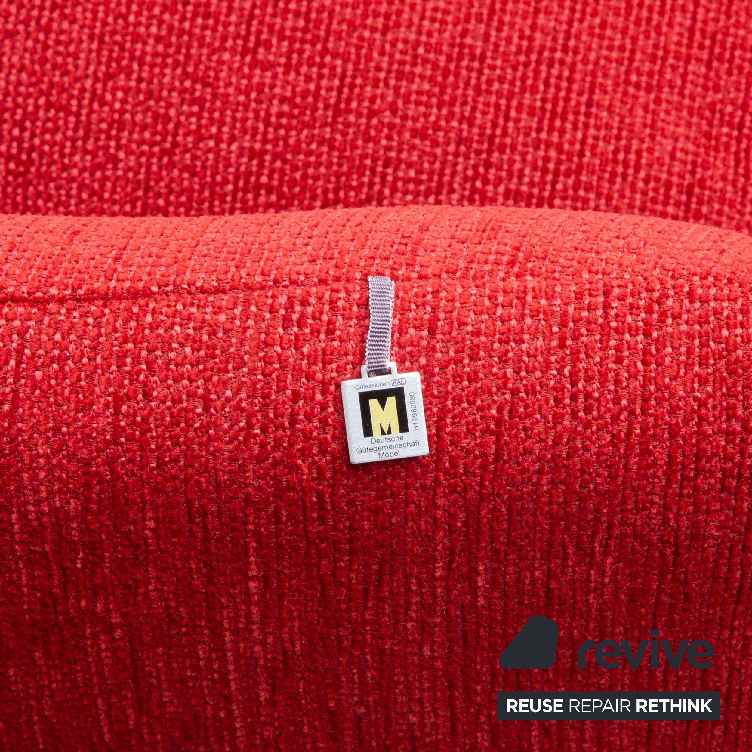 Mondo Loredo Stoff Ecksofa Rot manuelle Funktion Sofa Couch