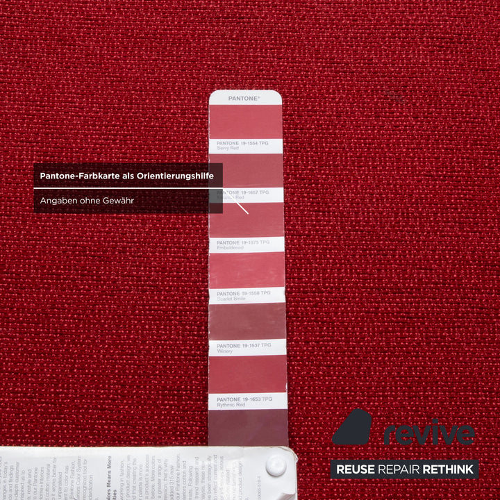 Mondo Loredo Stoff Ecksofa Rot manuelle Funktion Sofa Couch
