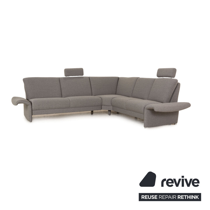 Mondo Luminara Fabric Corner Sofa Grey Manual Function