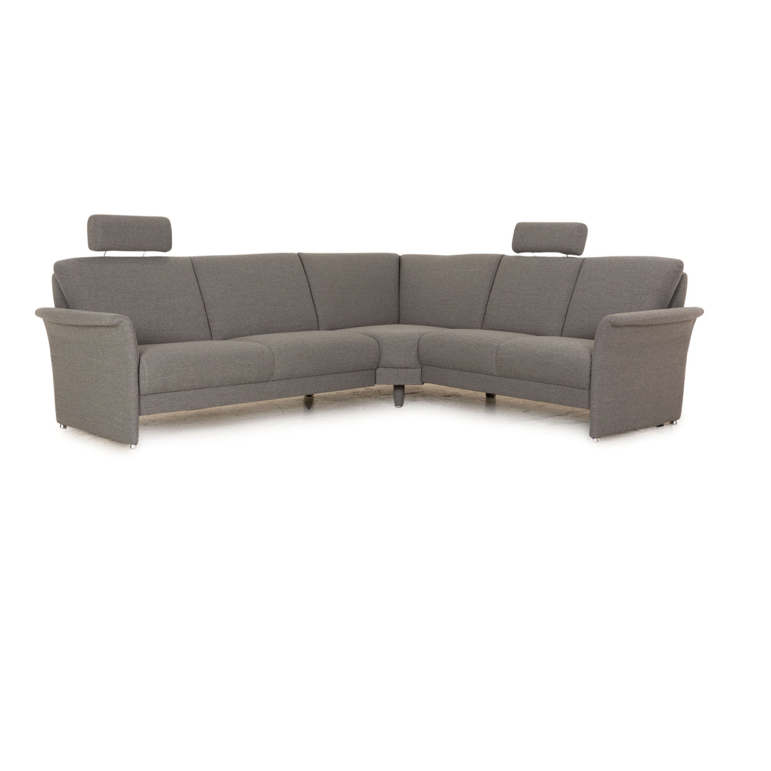 Mondo Luminara Fabric Corner Sofa Grey Manual Function