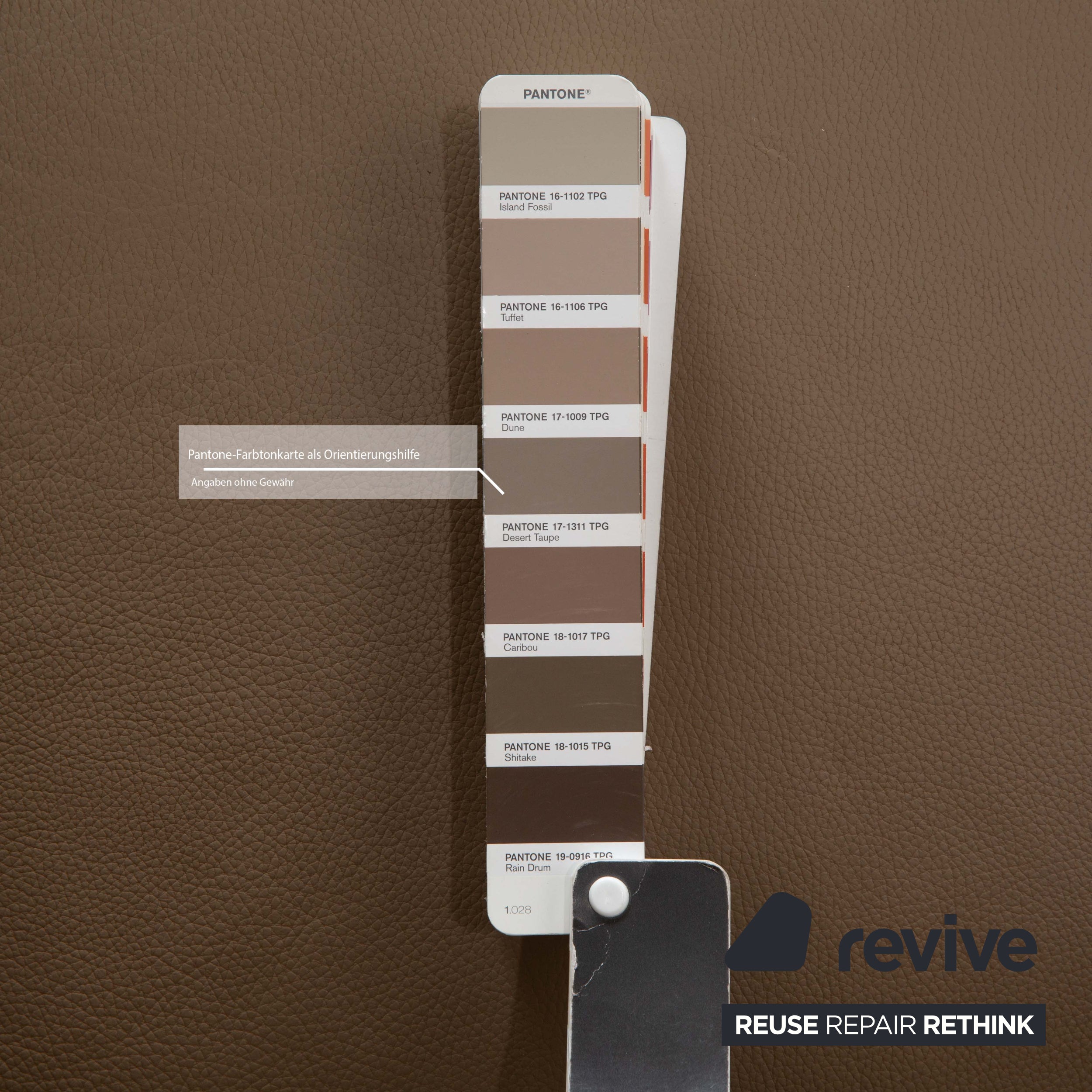 Mondo Malu Leder Zweisitzer Beige Braun Taupe Schlamm Sofa Couch