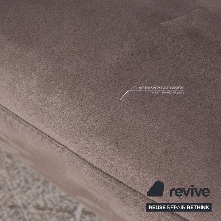 Mondo Malu Stoff Zweisitzer Grau Taupe Sofa Couch