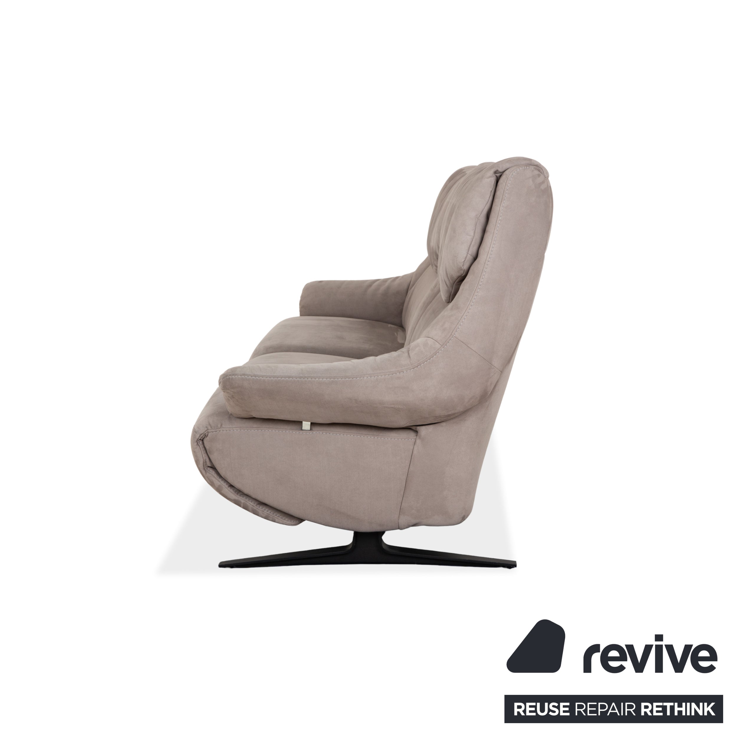 Mondo Malu Stoff Zweisitzer Grau Taupe Sofa Couch