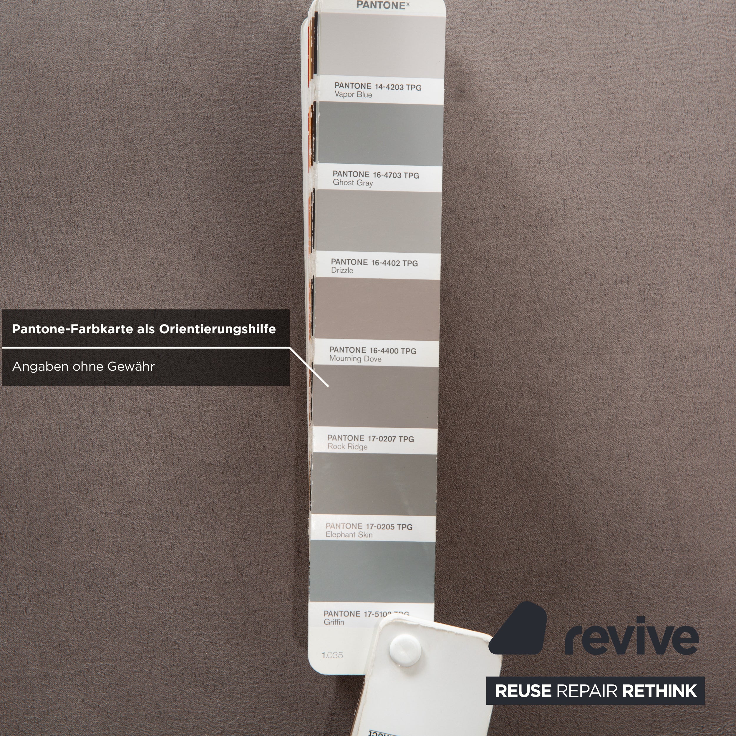 Mondo Malu Stoff Zweisitzer Grau Taupe Sofa Couch