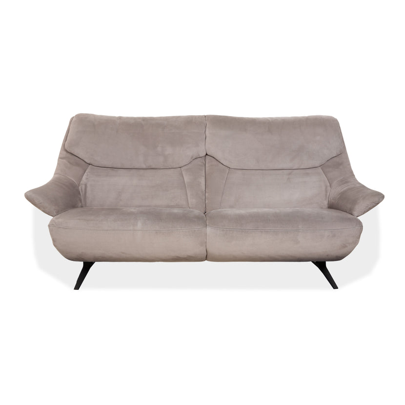 Mondo Malu Stoff Zweisitzer Grau Taupe Sofa Couch