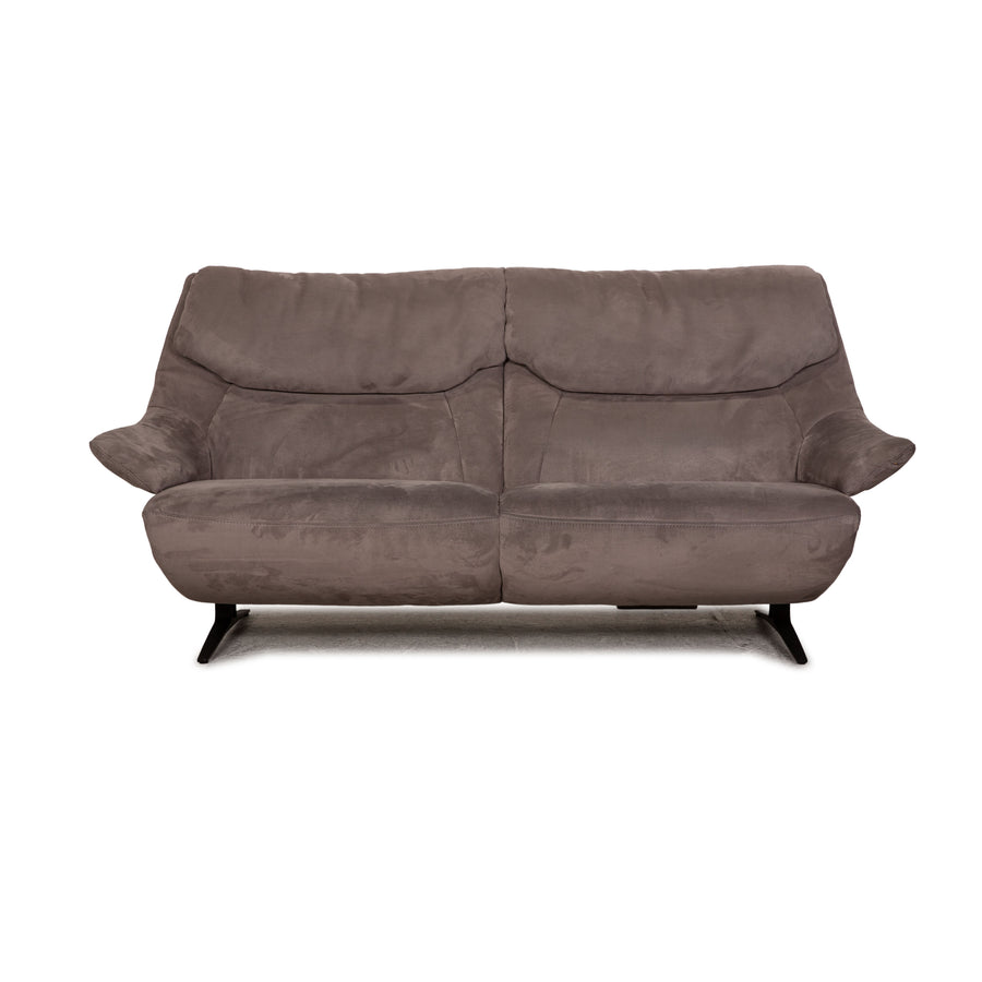 Mondo Malu Fabric Two Seater Gray Taupe Sofa Couch