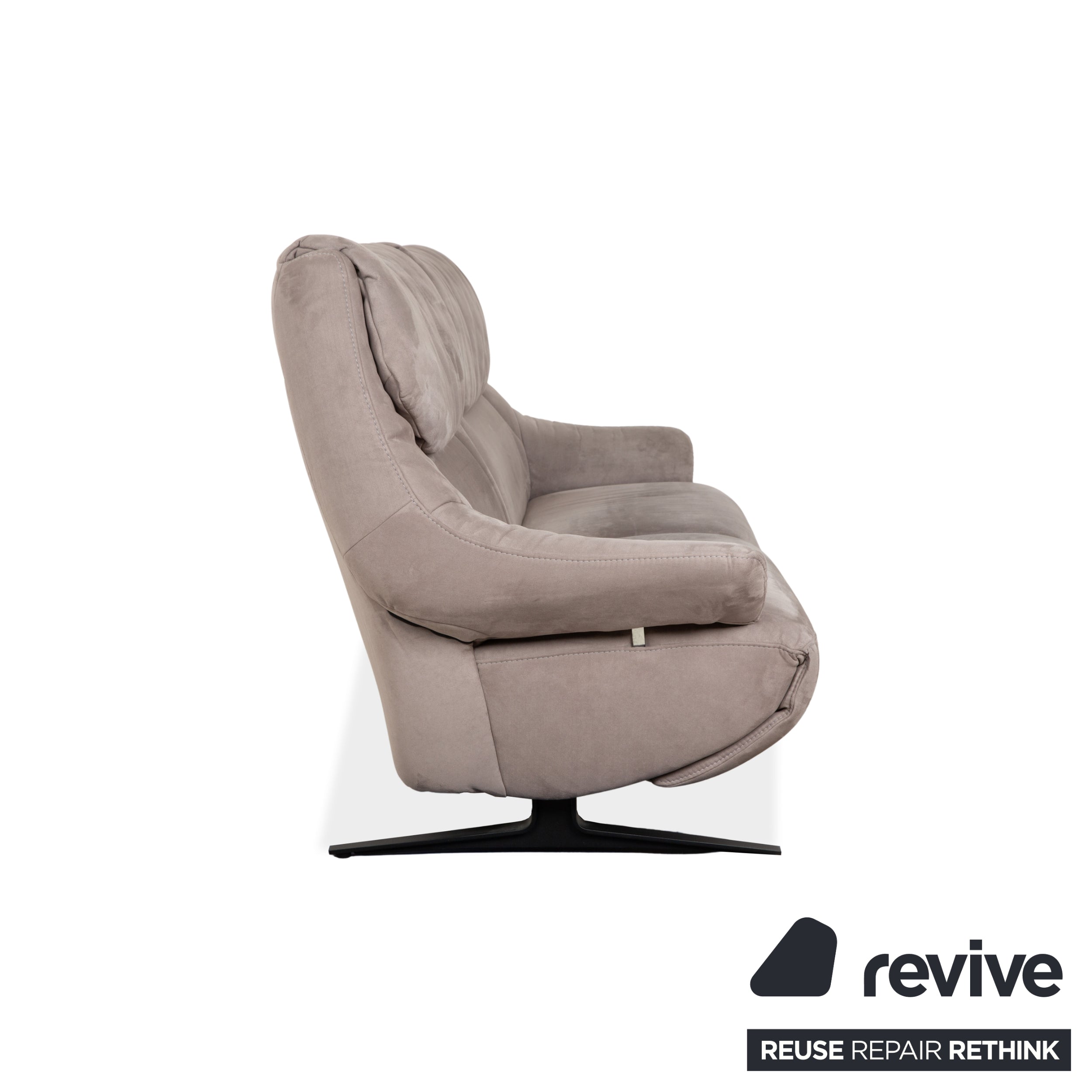 Mondo Malu Stoff Zweisitzer Grau Taupe Sofa Couch