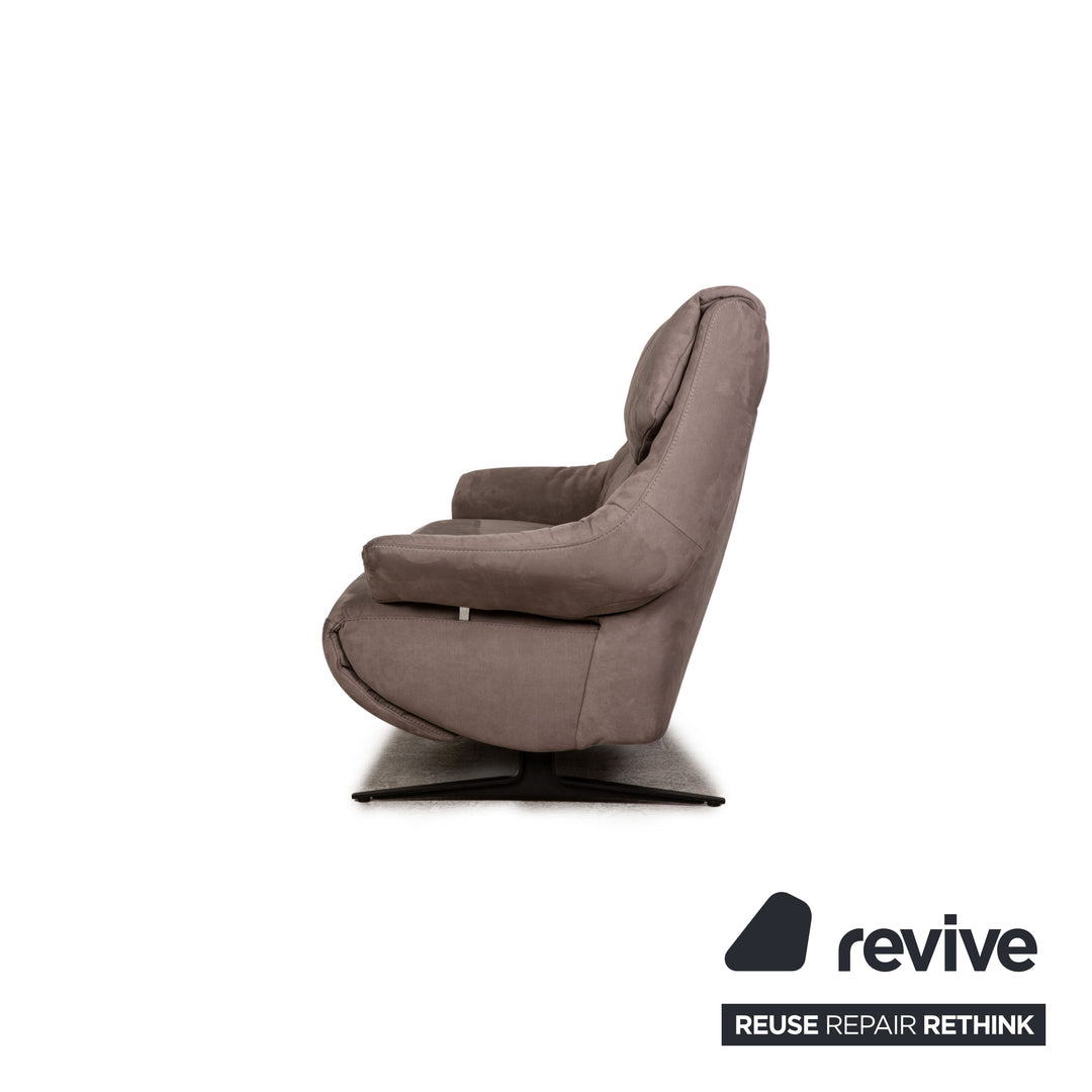 Mondo Malu Stoff Zweisitzer Grau Taupe Sofa Couch