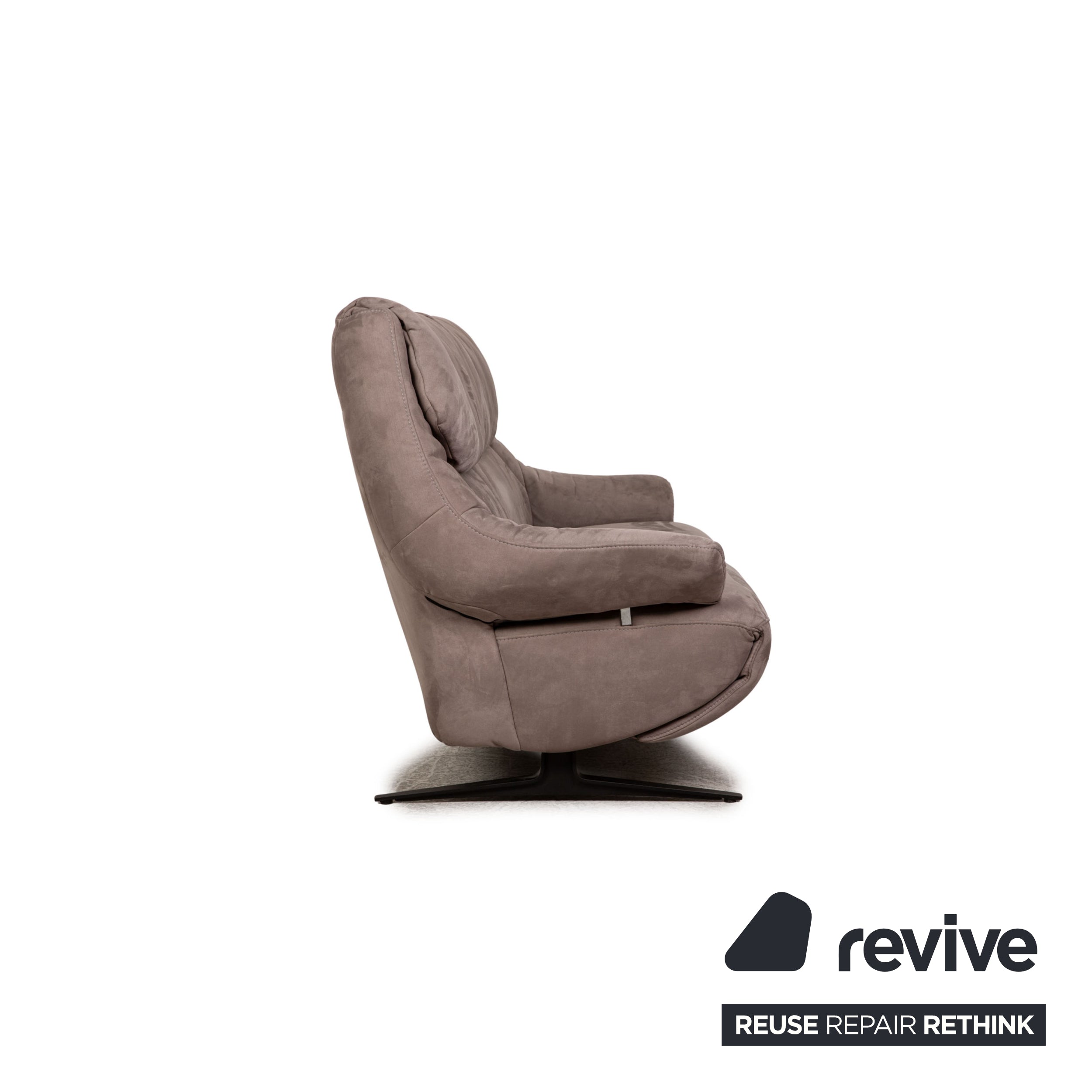 Mondo Malu Stoff Zweisitzer Grau Taupe Sofa Couch