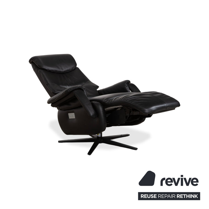 Mondo MULTIMAXX RELAKS Leder Sessel Schwarz elektrische Funktion