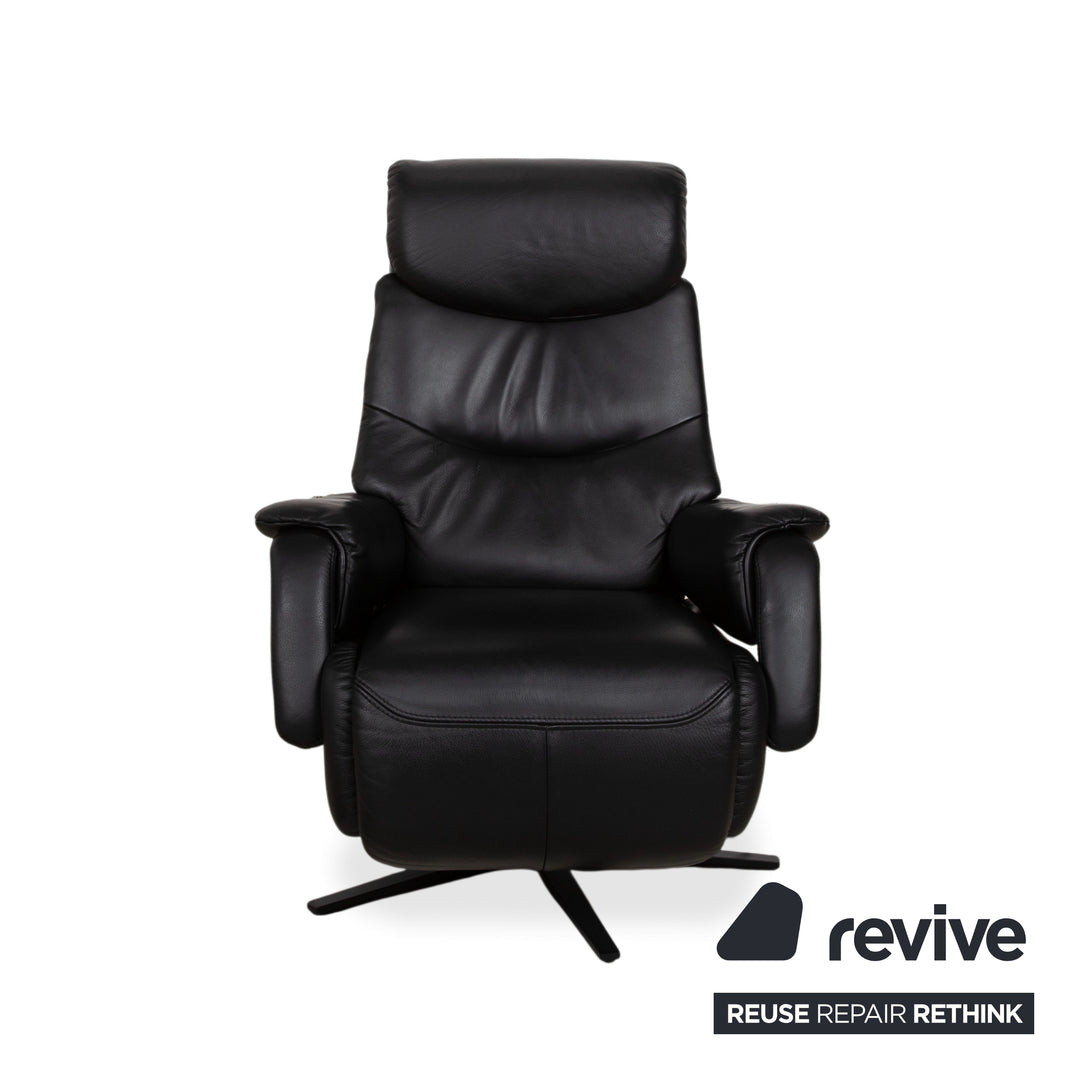 Mondo MULTIMAXX RELAKS Leder Sessel Schwarz elektrische Funktion