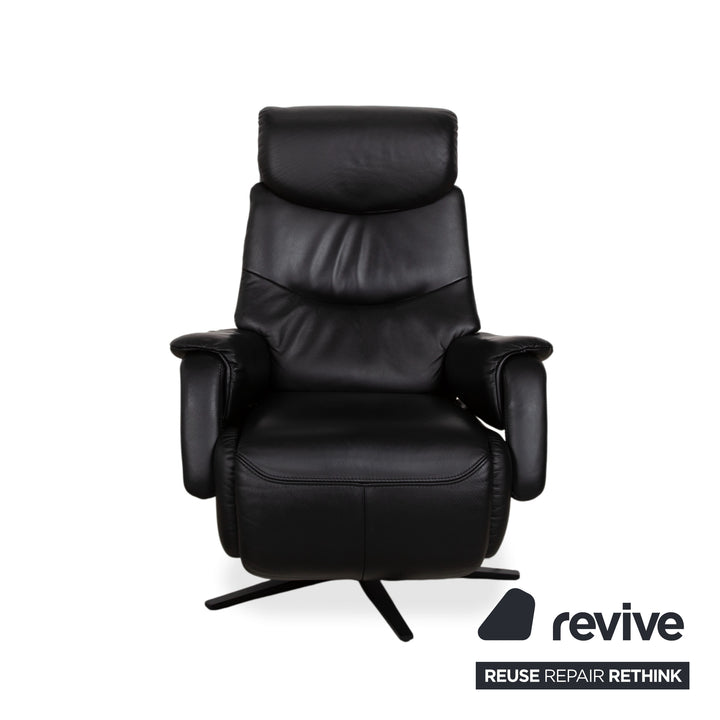 Mondo MULTIMAXX RELAKS Leder Sessel Schwarz elektrische Funktion