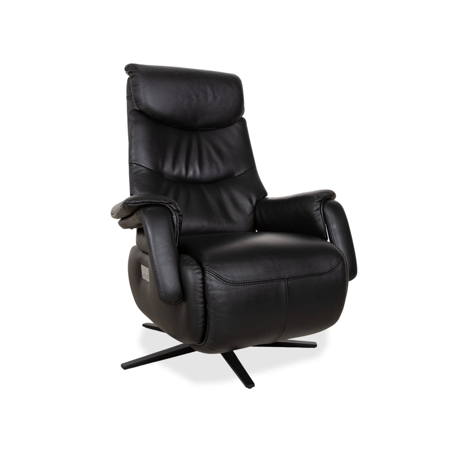 Mondo MULTIMAXX RELAKS Leder Sessel Schwarz elektrische Funktion