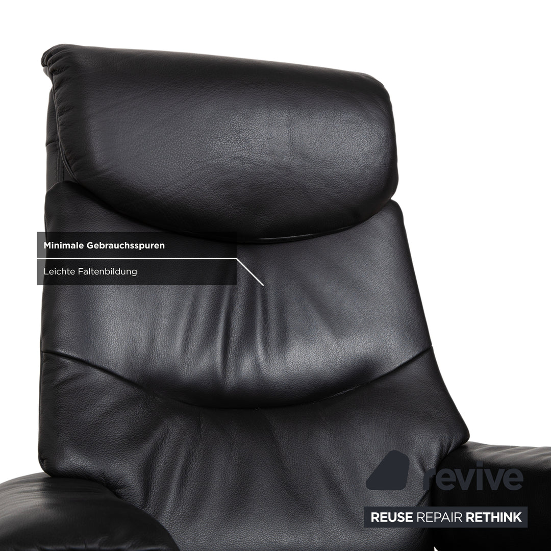 Mondo MULTIMAXX RELAKS Leder Sessel Schwarz elektrische Funktion