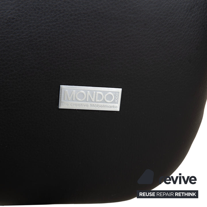 Mondo MULTIMAXX RELAKS Leder Sessel Schwarz elektrische Funktion