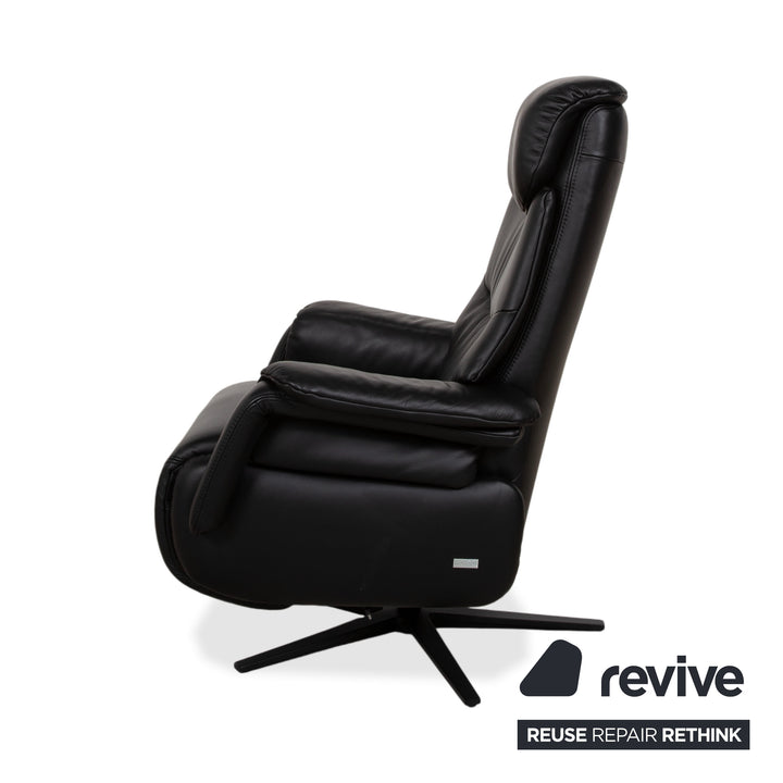 Mondo MULTIMAXX RELAKS Leder Sessel Schwarz elektrische Funktion
