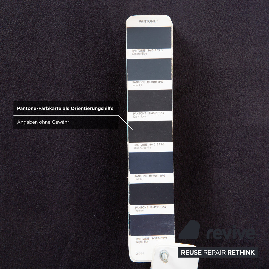 Mondo Recita Stoff Hocker Dunkelblau Navy