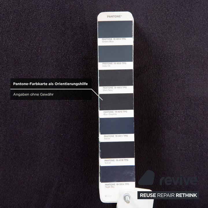 Mondo Recita Stoff Hocker Dunkelblau Navy