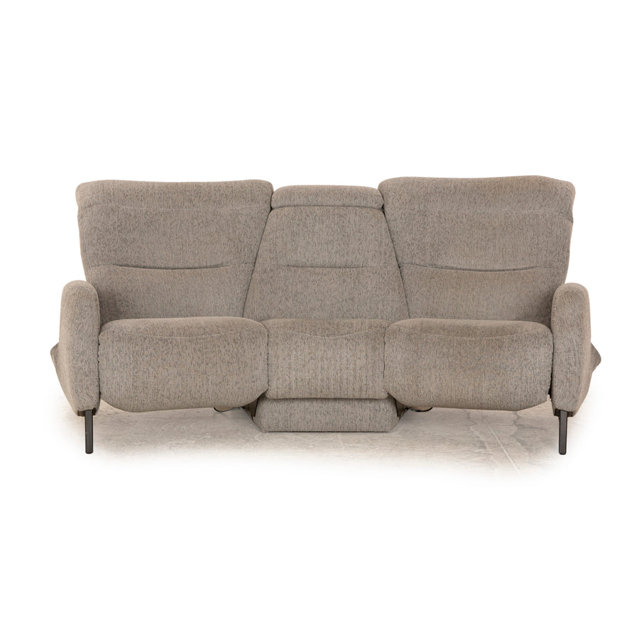 Mondo Recreo Stoff Dreisitzer Grau elektrische Funktion Sofa Couch