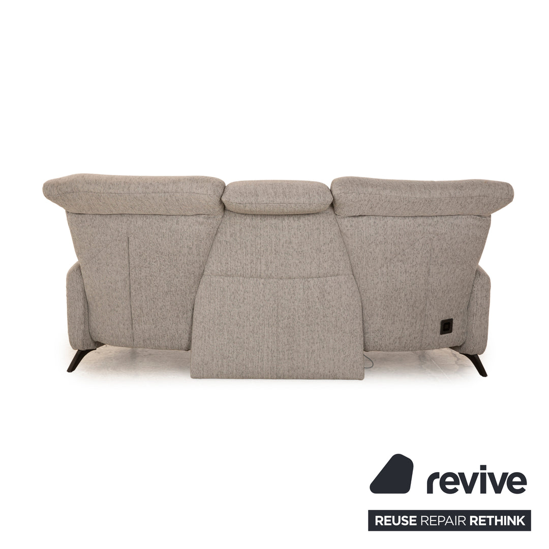 Mondo Recreo Stoff Dreisitzer Grau elektrische Funktion Sofa Couch