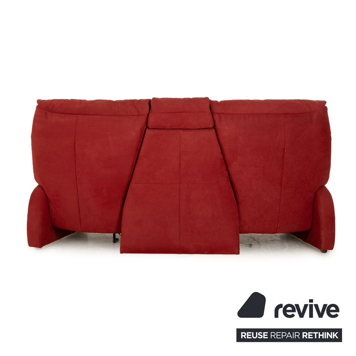 Mondo Satyr Stoff Dreisitzer Rot elektrische Funktion Sofa Couch