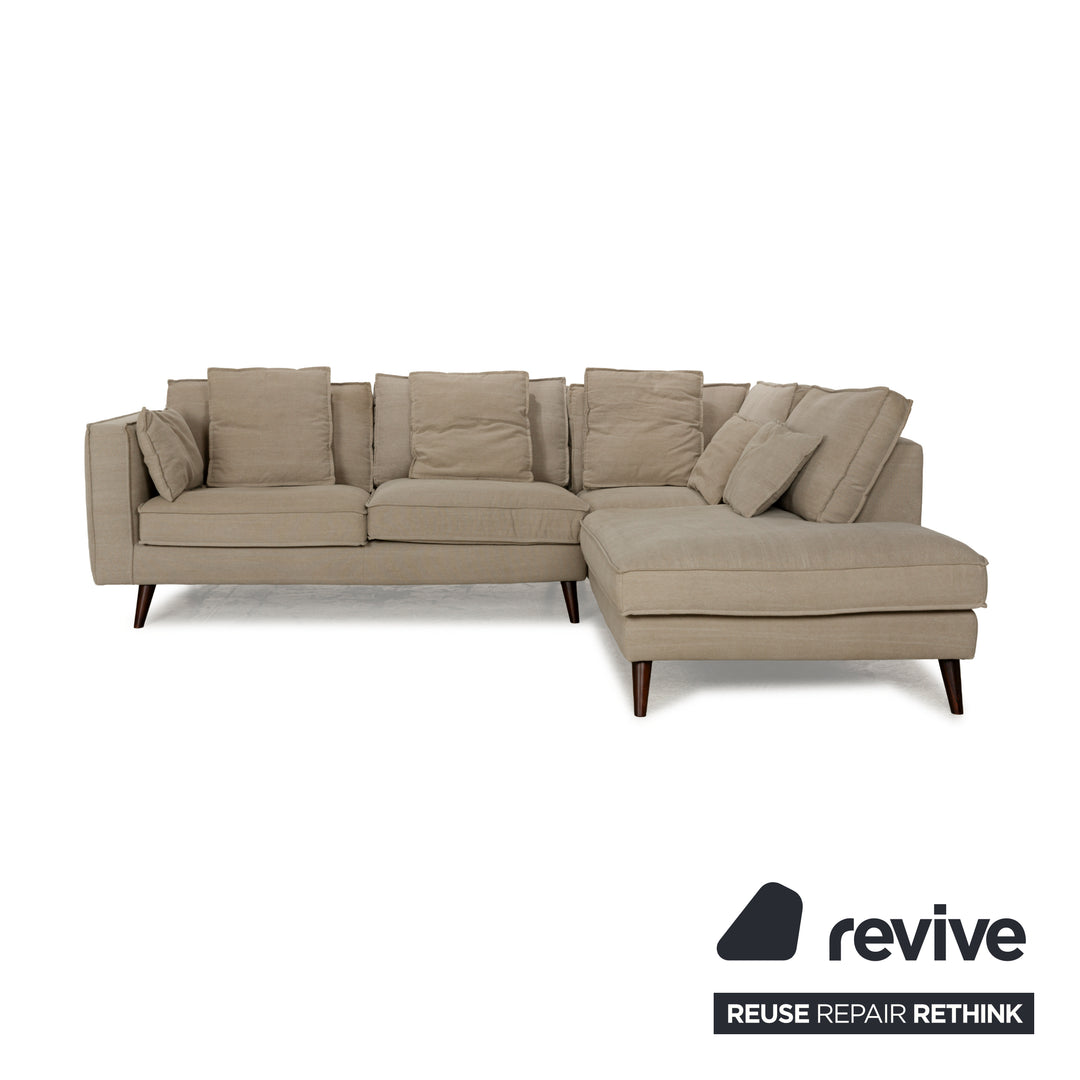 Mondo fabric corner sofa beige sofa couch