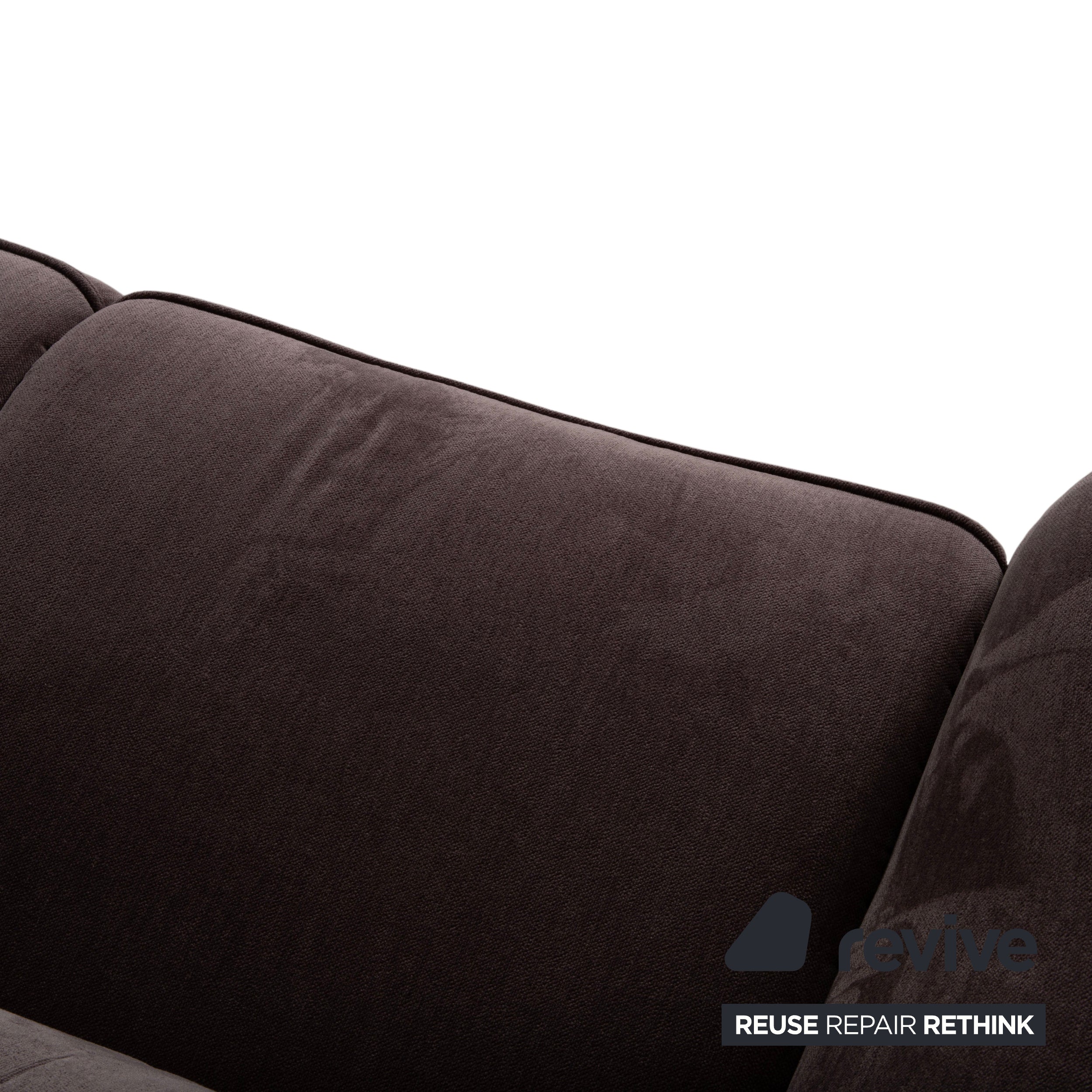 Mondo Varia 2057 Stoff Zweisitzer Grau Taupe manuelle Funktion Sofa Couch