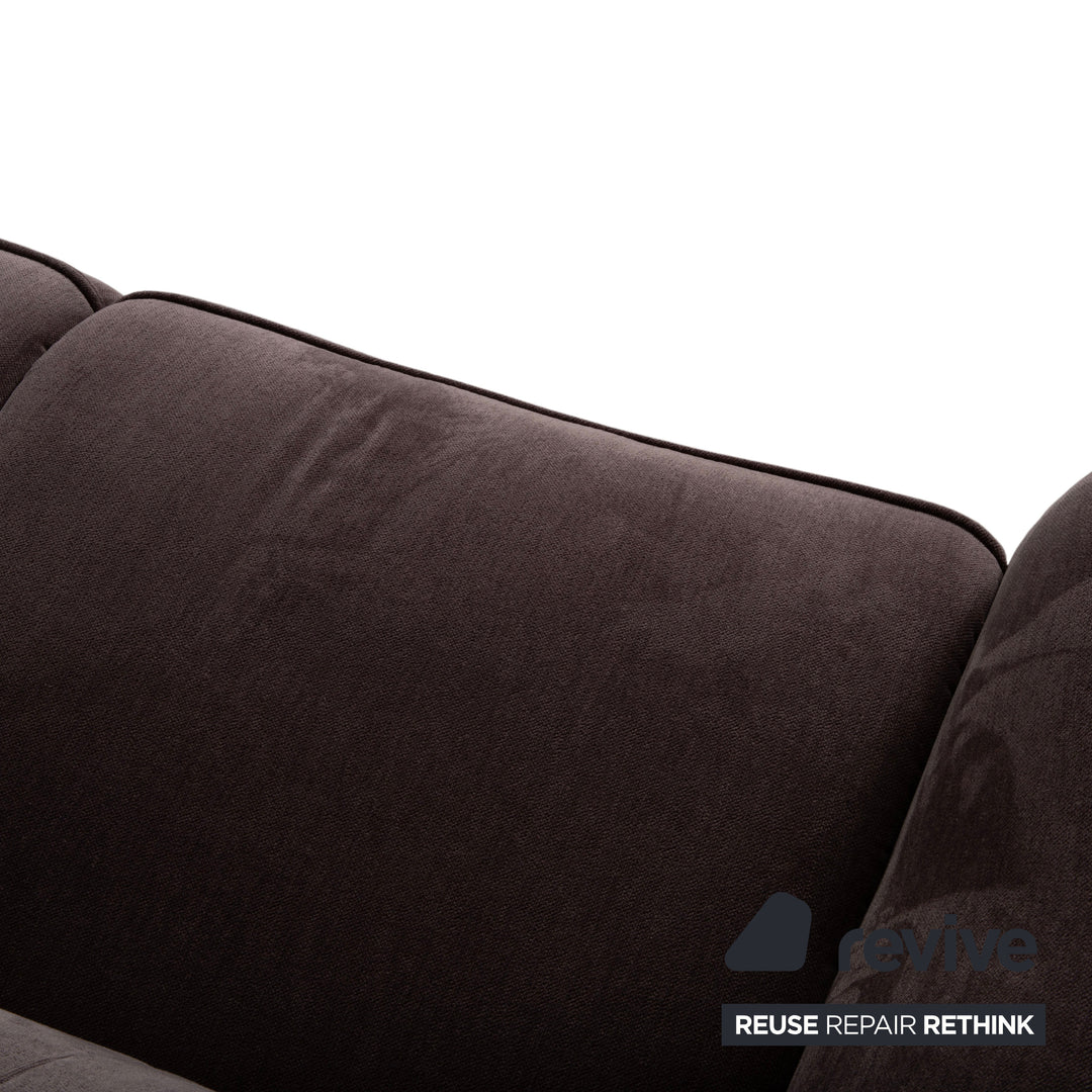 Mondo Varia 2057 Stoff Zweisitzer Grau Taupe manuelle Funktion Sofa Couch