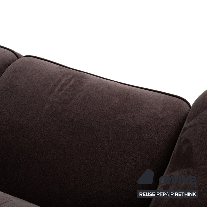 Mondo Varia 2057 Stoff Zweisitzer Grau Taupe manuelle Funktion Sofa Couch