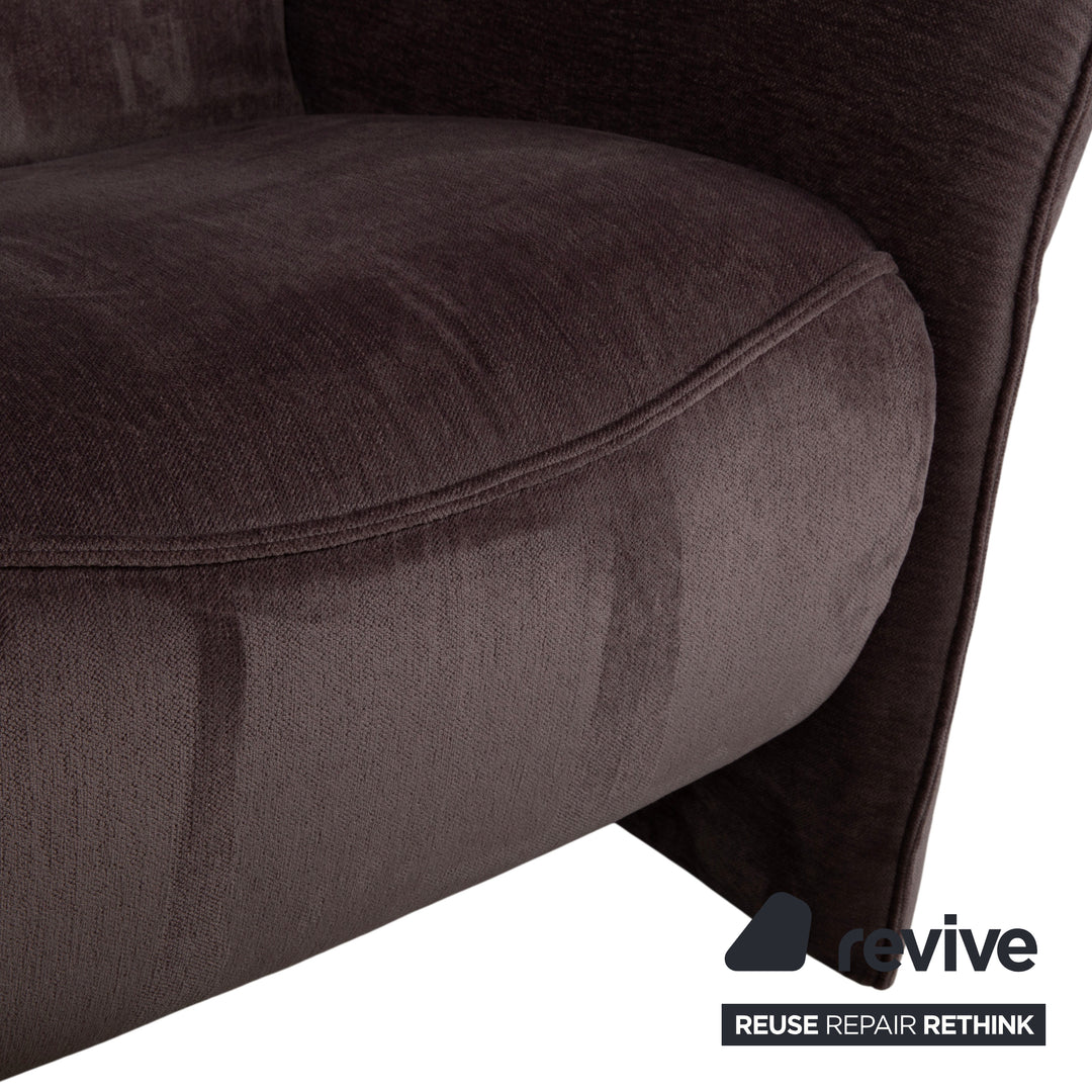 Mondo Varia 2057 Stoff Zweisitzer Grau Taupe manuelle Funktion Sofa Couch